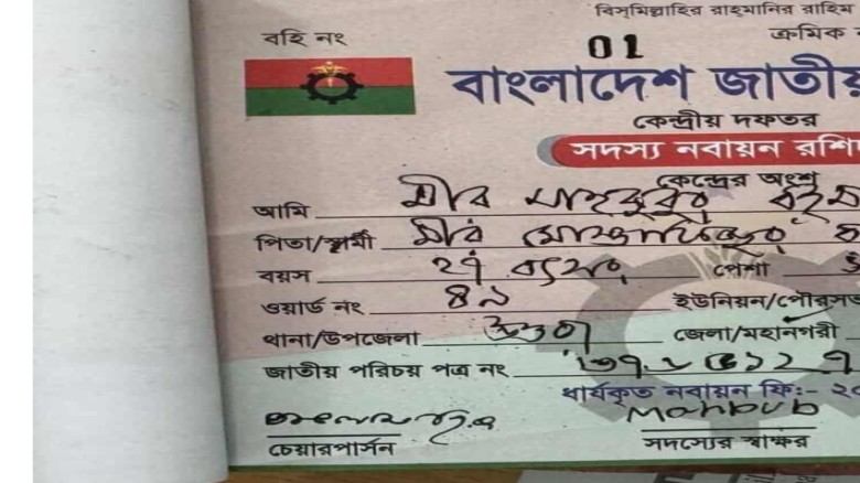 বিএনপির প্রাথমিক সদস্যপদ সংগ্রহ করেছেন স্নিগ্ধ...