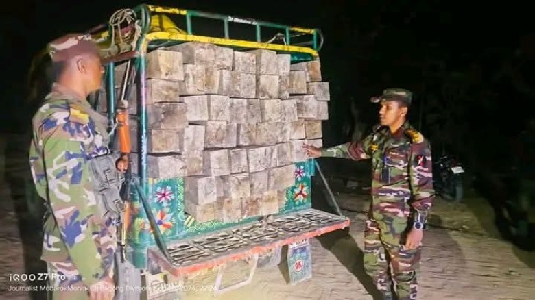দীঘিনালা জোনের অভিযানে ৬লাখ টাকার অবৈধ কাঠ জব্দ