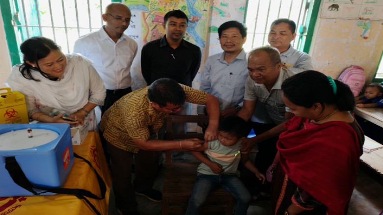 দীঘিনালায় হাম-রুবেলা টিকাদান ক্যাম্পেইনের উদ্বোধন