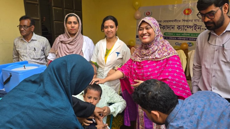 বোয়ালখালীতে হাম-রুবেলা টিকাদান ক্যাম্পেইন উদ্বোধন