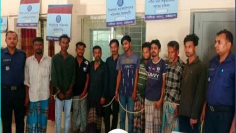 পটিয়া থানা পুলিশের রাতভর অভিযান, আটক ১০।