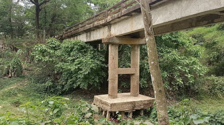 চরম্বায় ঝুঁকিপূর্ণ সেতু দিয়ে চলাচল যে কোন সময় গড়তে পারে দু