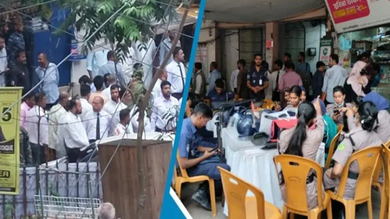 চট্টগ্রাম আইনজীবী সমিতির নির্বাচন বাতিলের দাবিতে বিক্ষোভ