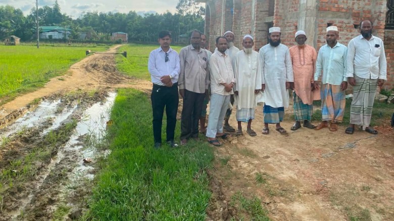 বাইশারীর বটতলী বাজার-ঘোনাপাড়া সড়ক সংস্কারের আশ্বাস