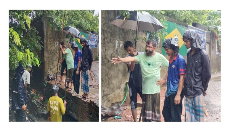 কর্ণফুলীতে টানা মুষলধারে বৃষ্টিতে জলাবদ্ধতা নিরসনে মুহাম্মদ 