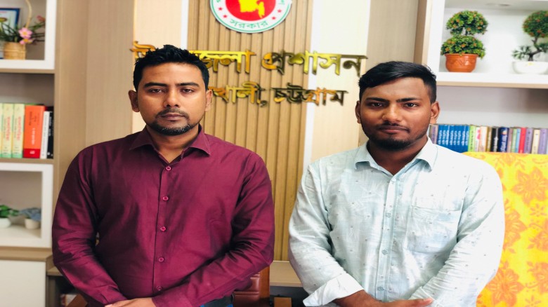বোয়ালখালীর ইউএনও’র সঙ্গে মোস্তানছিরুল হক চৌধুরীর সৌজন্য সাক্