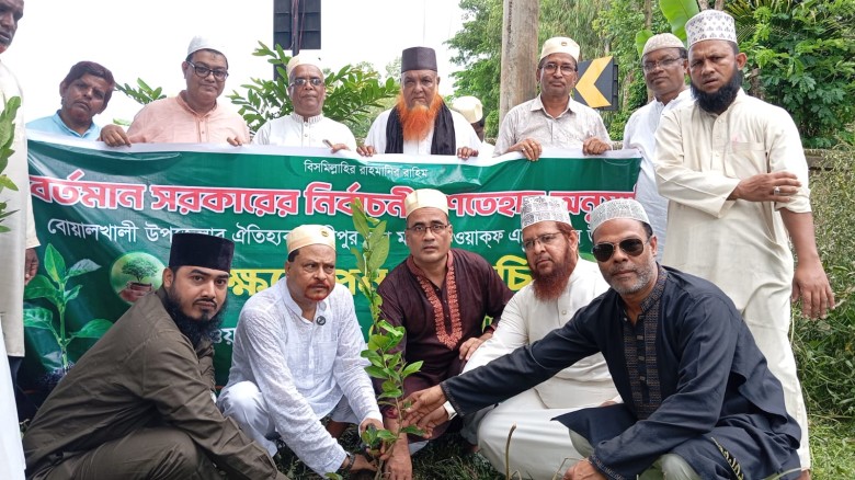 বোয়ালখালী শ্রীপুর বুড়া মসজিদ ওয়াক্ফ এস্টেটের উদ্যোগে বৃক্ষরো