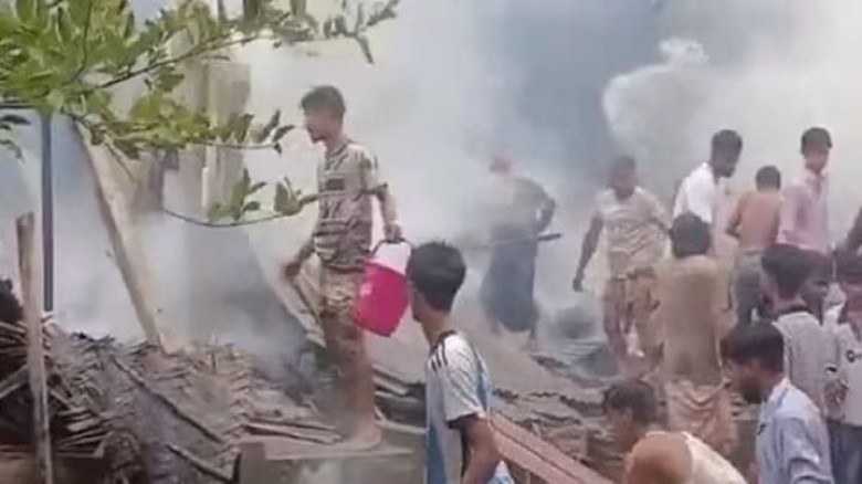 বোয়ালখালীতে শর্টসার্কিটে আগুন,ক্ষতিগ্রহস্ত ৫ বসতঘর